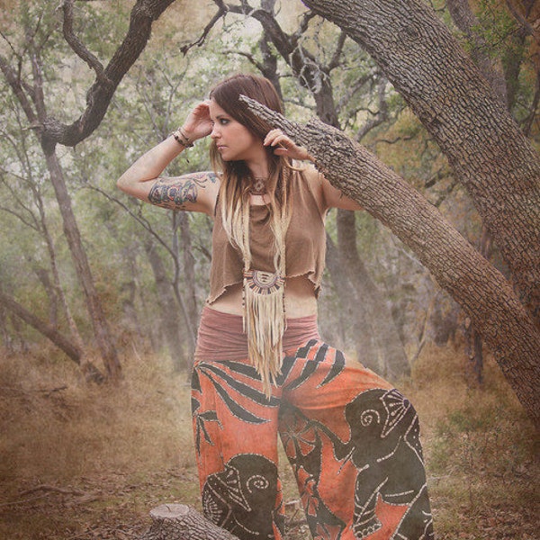 Desert Elephant Harvest Skirt Pants