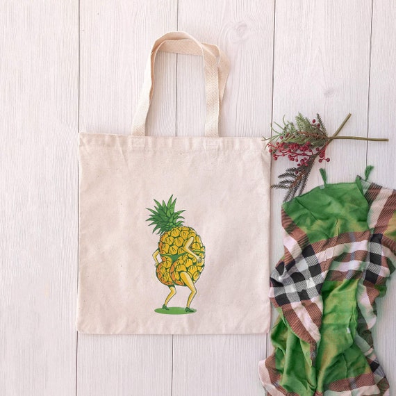 Pineapple Bag Vintage Natural Botanical Tropical Fruit - Etsy