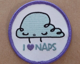 I LOVE Naps - iron on patch