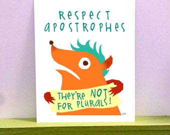 Respect Apostrophes