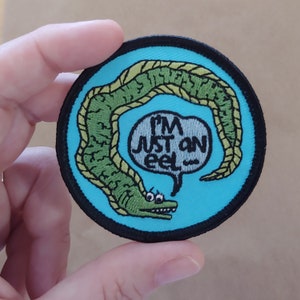 I'm Just an Eel iron on patch image 2