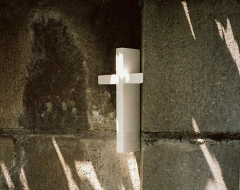 mosery cross - Wall Corner Cross, Wall Edge Cross, Wall Modern Cross, Jesus Christ