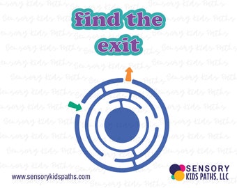 Find the Exit Maze Sensory Path set | Sensory Kids Paths