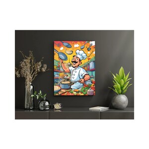 Leinwand (Karikatur Chef)