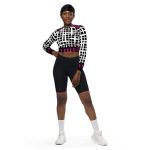 Deeply Loved Long-sleeve crop top