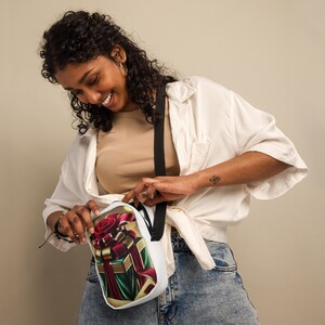 Utility crossbody bag (Christmas Bow)