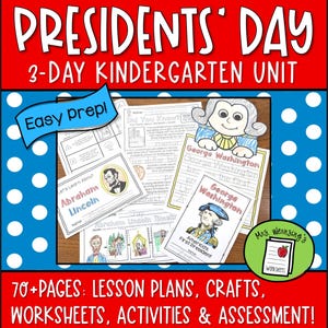 FUN Presidents&#39; Day Unit for Kindergarten!