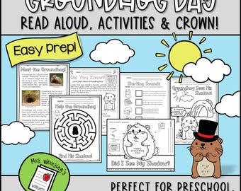 FUN Groundhog Day Activity Packet for Kindergarten