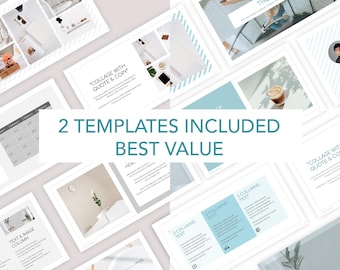 Minimalist Pitch Deck Bundle | 60+ Slides Business Presentation Templates | Google Slides, Canva & PowerPoint