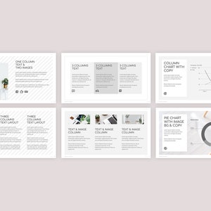 Minimalist Pitch Deck Template | Clean Business Presentation for Google ...