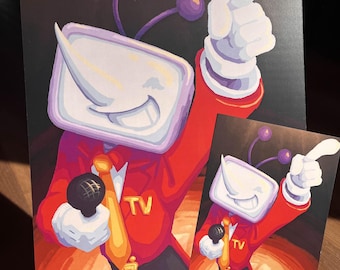 tenna deltarune prints | 5x7-in and 10x14-in tenna print