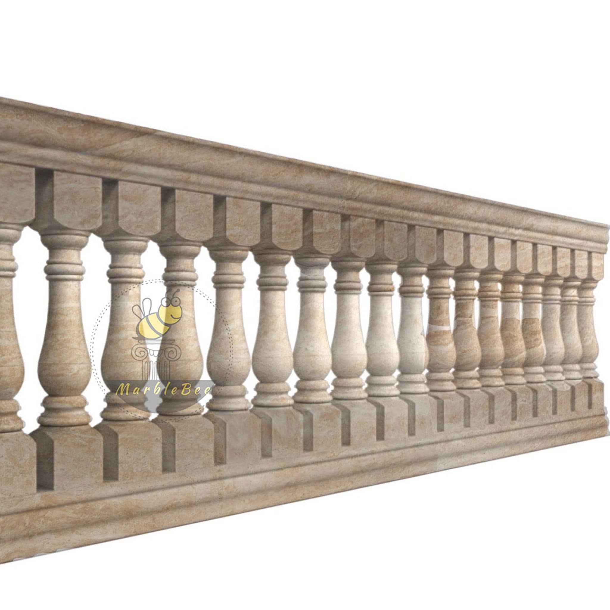 Natural Stone Balcony Railing, Outdoor Step Rail - Etsy