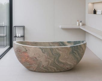 Verde Rosato Unique Stone Tub In Stock