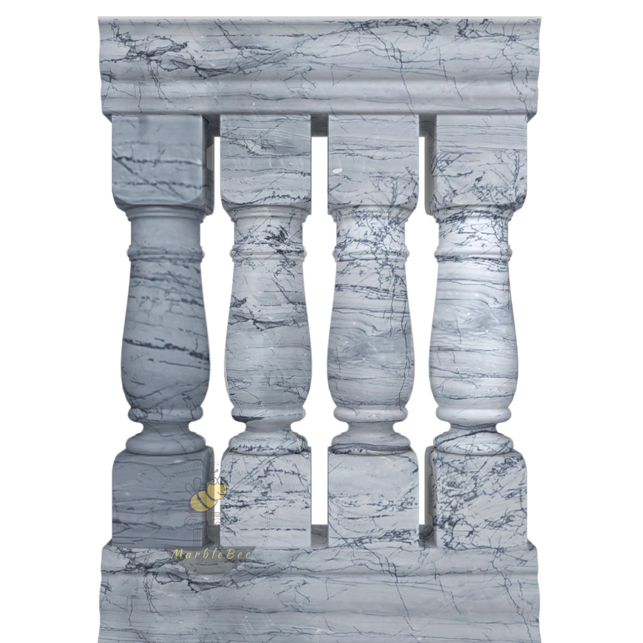 Marble Balusters: Elegant Stair & Balcony Railings - Etsy