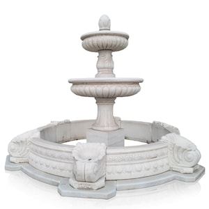 2 Tier Marble Fountain For Sale