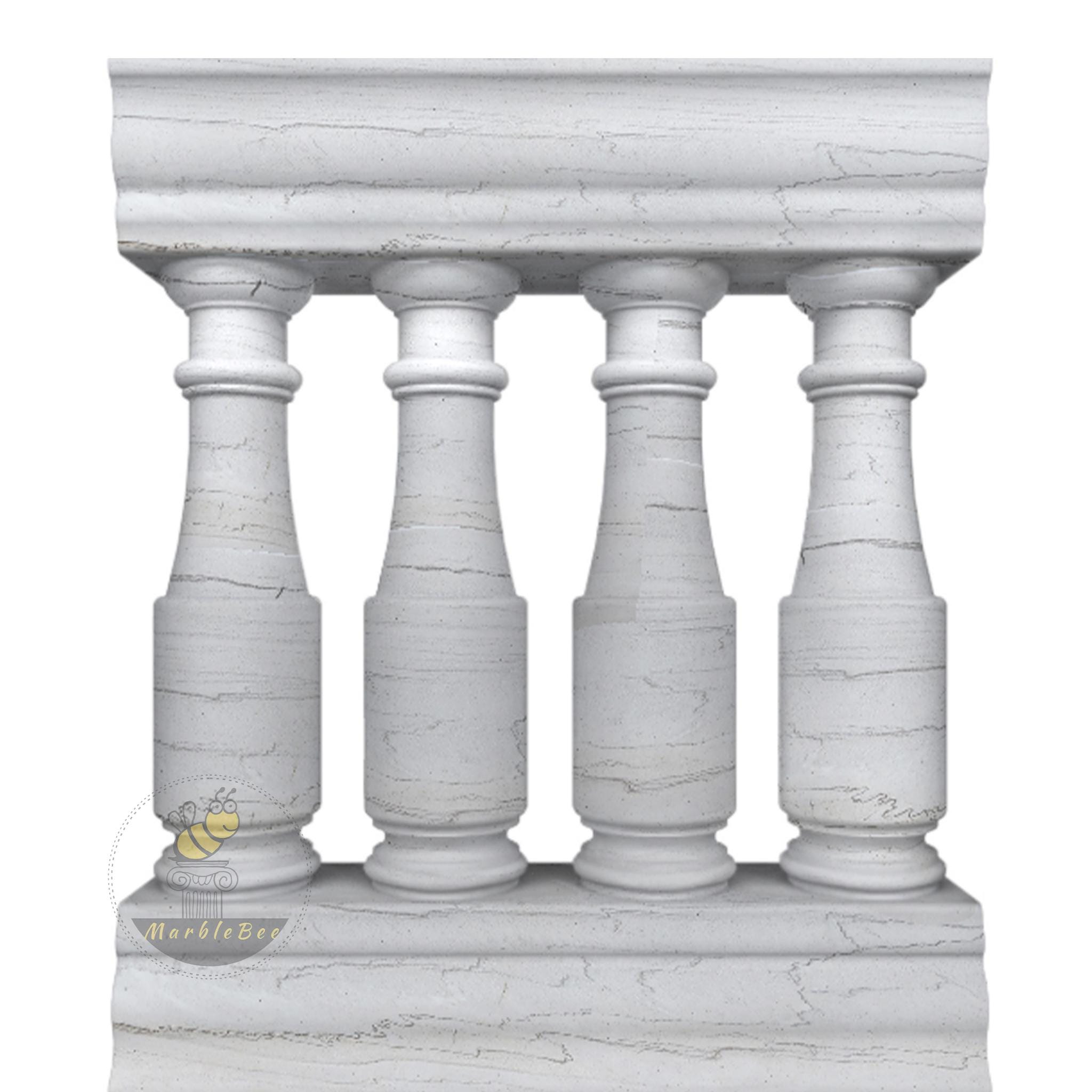 Granit Railing Granite Step Railings: Outdoor Stone Baluster, Elegant Terrace Boundary ...