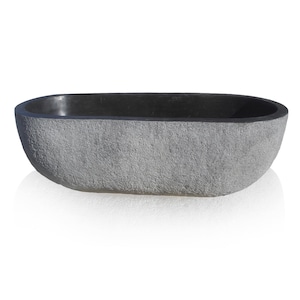 Black Limestone Unique Tub Instock