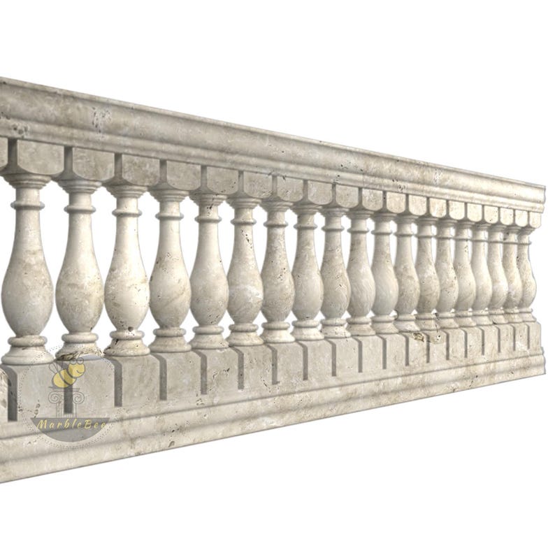 Marble Baluster Railing for Stone Steps - Etsy