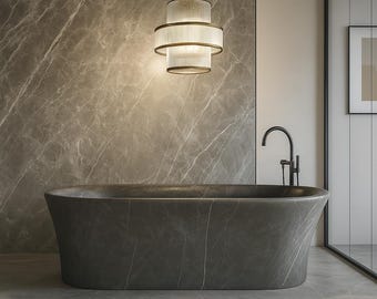 Grey Luxury Marble Bathtub Instock