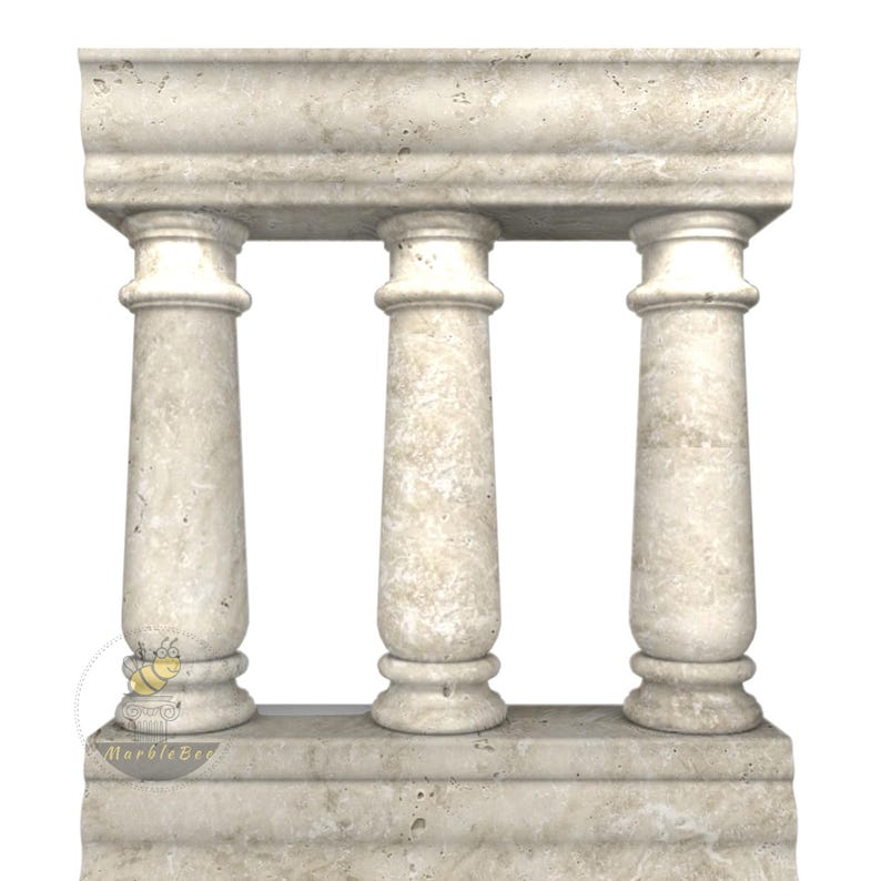 Marble Stair Railing: Outdoor Stone Balustrade - Etsy