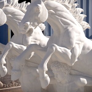 Una coppia di centauri e tritoni dell&#39;antica Grecia