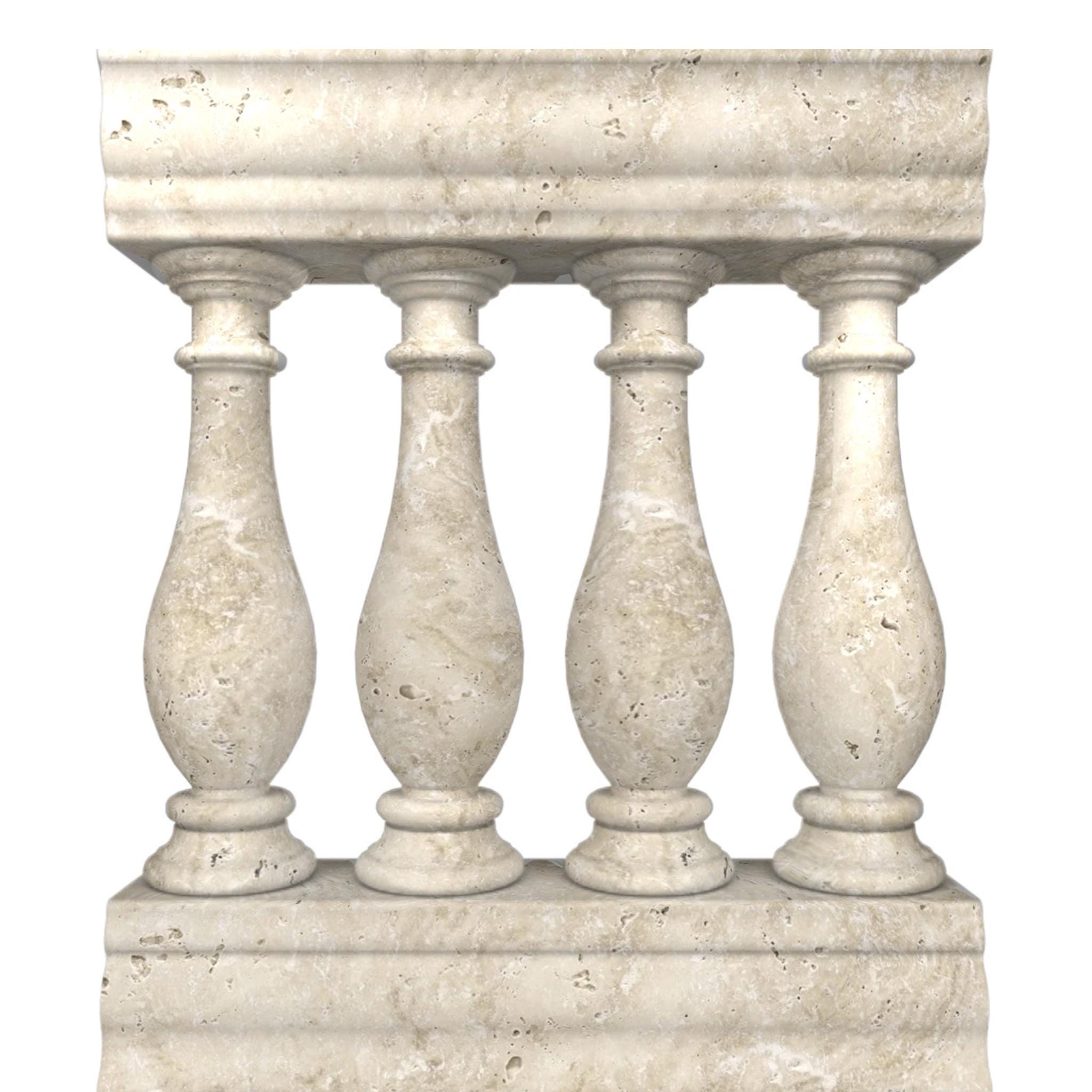 Marble Baluster Railing for Stone Steps - Etsy