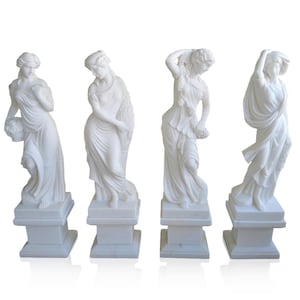Gorgeous Woman Garden Marble Statues