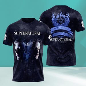 Supernatural Hoodie, Supernatural Tshirt For Fan, Winchester Brothers Hoodie Men, Movie Lover Tee, Dean And Sam, Supernatural 20 years