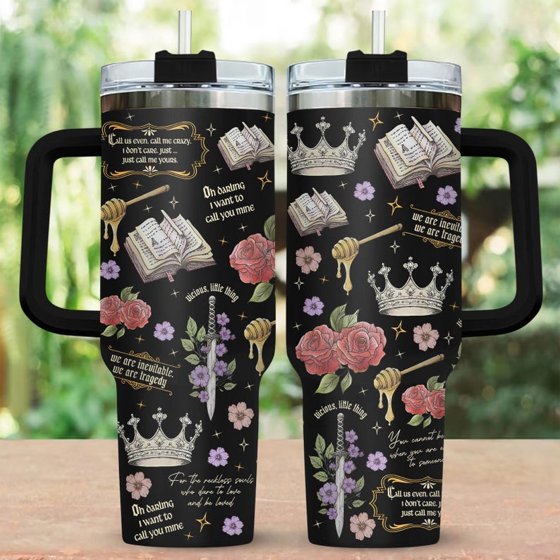Powerless Series 40oz Tumbler, Kai Azer I Love You Drinkware Tumbler, Fearless Fan Tumbler Cup, Fantasy Book Cup, Bookish Tumbler