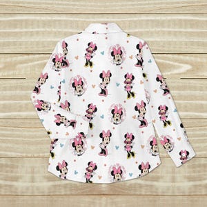 Disney Minnie Linen Shirt, Magic Kingdom Shirt Women, Disneyland Shirt, Minnie Mouse Linen Shirt Women, Mickey And Friends Shirt