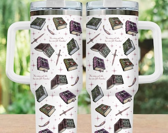 Powerless Series 40oz Tumbler, Kai Azer & Paedyn Gray Stainless Tumbler, Fantasy Bookish Cup, Fearless Book Tumbler Fan, Lauren Roberts