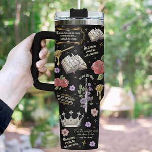 Powerless Series 40oz Tumbler, Kai Azer I Love You Drinkware Tumbler, Fearless Fan Tumbler Cup, Fantasy Book Cup, Bookish Tumbler