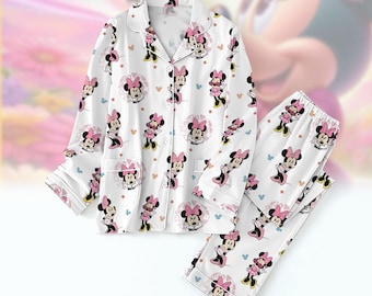 Disney Minnie-pyjama, Mickey en Friends-pyjama voor vrouwen, Minnie Mouse-pyjama voor feest, Magic Kingdom-pyjama voor haar