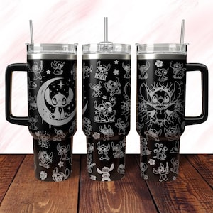 Disney Stitch Engraved Tumbler, Stitch Tumbler For Women, Ohana Means Family Tumbler Women, Magic Kingdom Tumbler Cup, Disneyland Trip