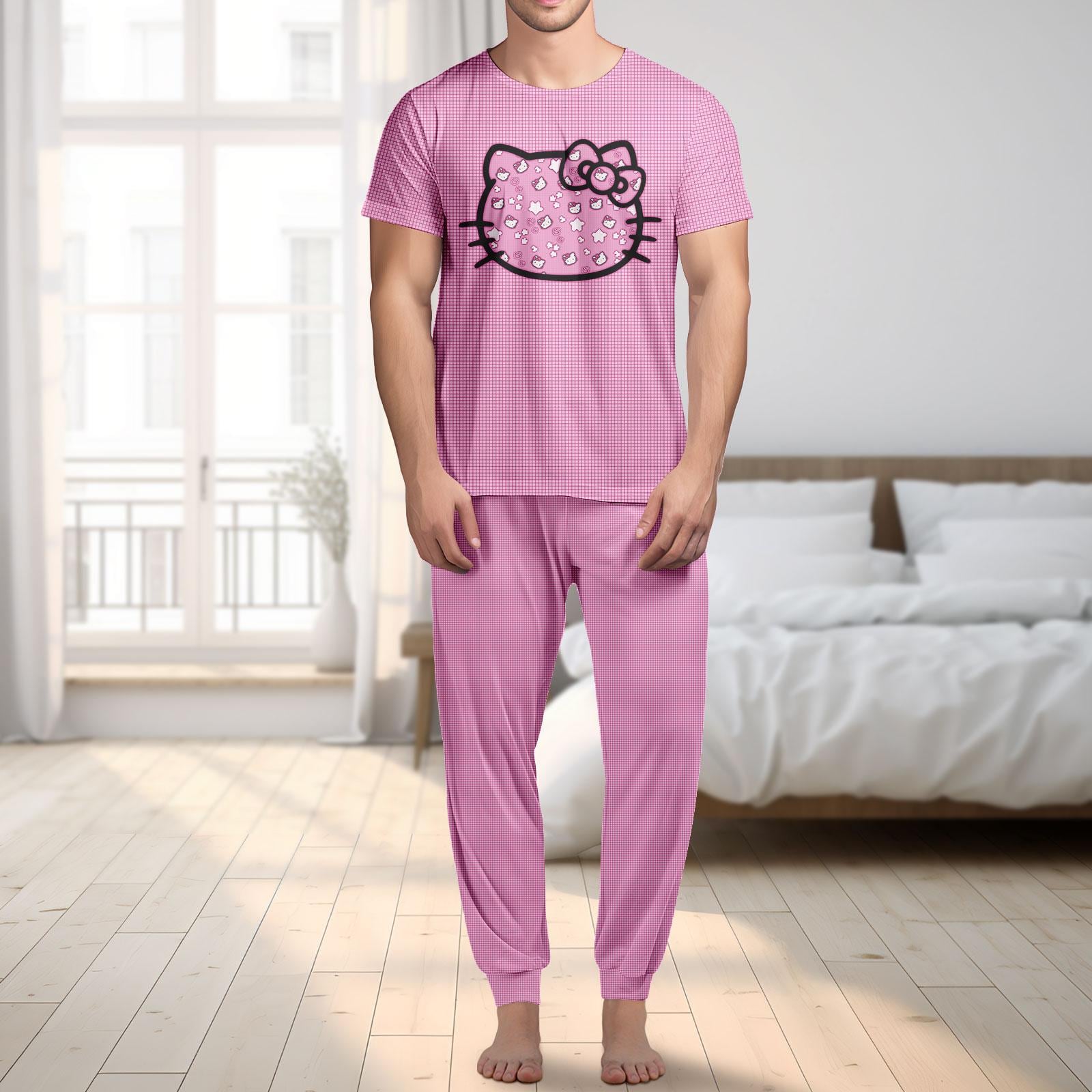 Pantaloni Pigiama Hello Kitty Donna - Comodi Con Elastico In Vita, Taglia L Rosa - Foto 2