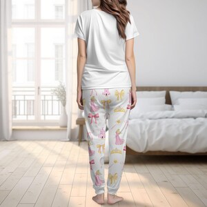 Sleeping Beauty Coquette Pajamas Set, Disney Princess Bow Tshirt Pants, Disneyworld Pajamas Family, Magic Kingdom Pjs, Valentine Gift