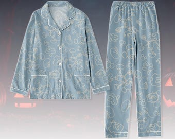 Pijama de Mickey de Disney, pijama de Mickey y sus amigos para ella, pijama de Magic Kingdom, pijama para viaje a Disneyland, pijama de Mickey Mouse