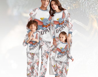 Dumbo Long Sleeve Pajamas Set, Disney Christmas Pajamas Family, Cartoon Matching Pajamas, Holiday Gift