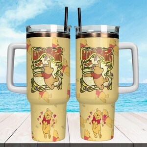 Disney Winnie The Pooh 40oz Tumbler, Winnie The Pooh Cup, Pooh And Friends Stainless Tumbler, Eeyore Tigger Cup, Disneyland Trip