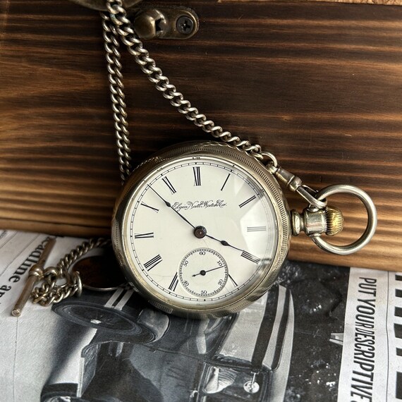 1894, «Elgin National Watch co.» Mechanical antiq… - image 2