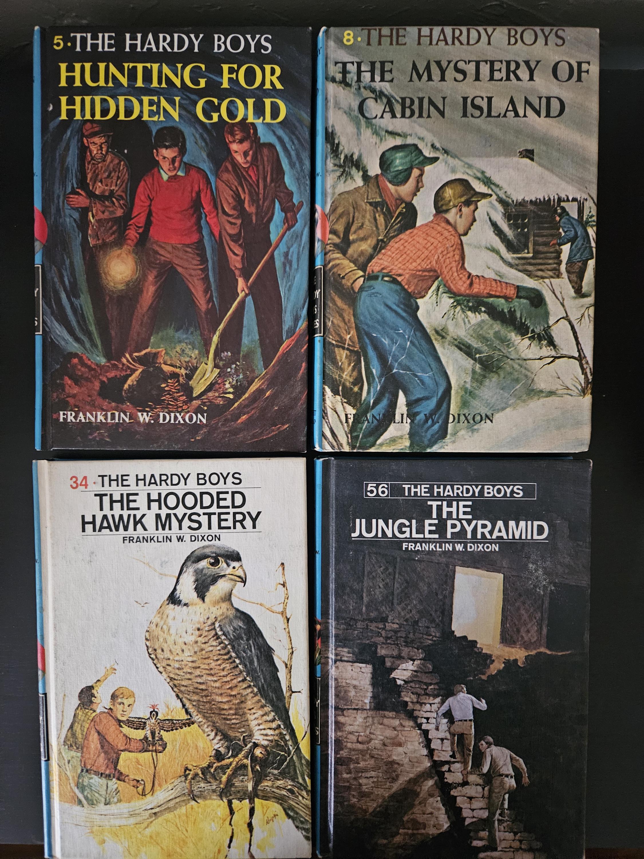 Hardy Boys Books by Franklin W. Dixon, mystery, hardcover juvenile fiction series Vintage