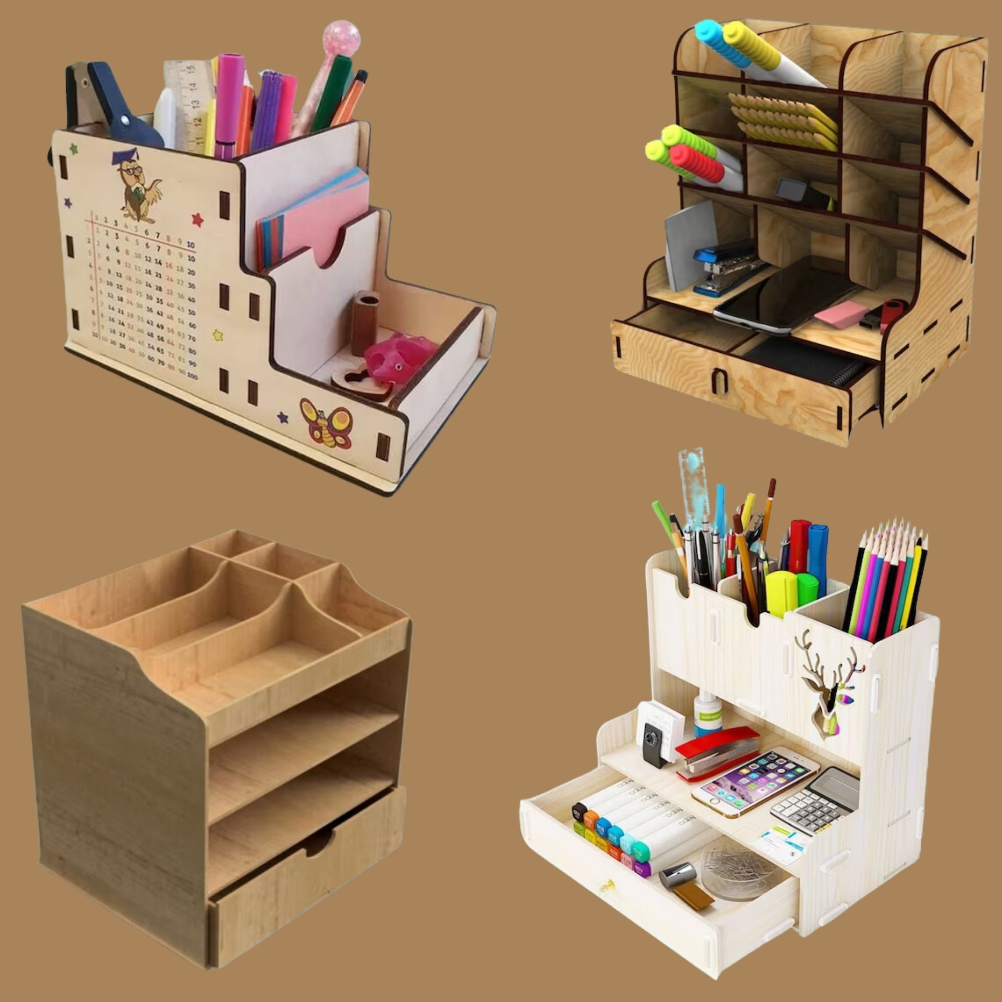 Kids Desk Organiser - Etsy Israel