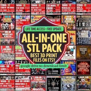 Ultimate STL Collection for 3D Printing – Anime, Games, Movies & More | Instant Lifetime Access