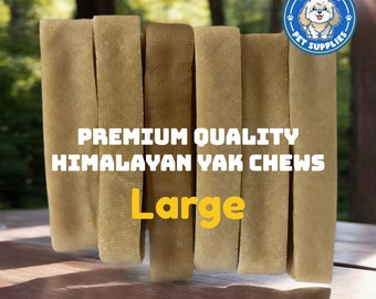 Large Premium Quality Chews Himalayan Yak Milk Cheese Chews for Dogs - Organic