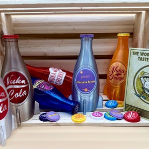 Nuka Cola Fallout bottle with cap - 5 variants