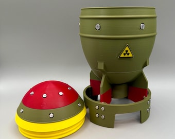 Fallout Mini Nuke Desk Organizer: Pen Holder, Planter, Storage Jar