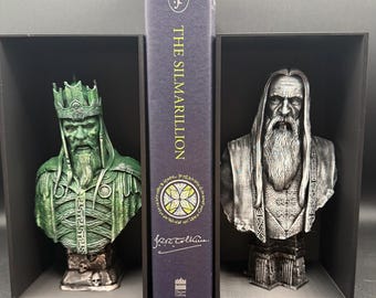 Rincón del Libro de la Tierra Media: Decoración de Tolkien de Saruman/Rey de los Muertos pintada a mano