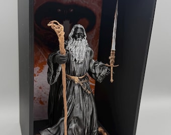 Lord of the Rings Book shelf display collection– Gandalf, Sauron, Gimli, Smaug, Theoden | Fantasy Bookshelf insert, Tolkien Inspired Decor