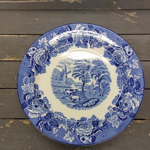 Antique Woods Ware Enoch Woods English Scenery 8 7/8&quot; Plate England