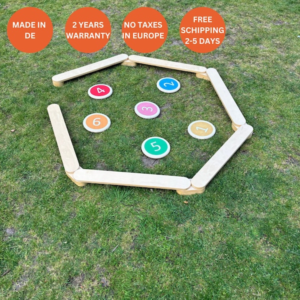 Holz-Balance-Board für Kinder – Montessori-Spielgerät für den Innenbereich, verbessert die Koordination und Motorik, Gymnastik-Geschenkidee, Holz-Koordinationsspielzeug